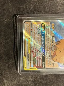 Raichu & Alolan Raichu GX (221/236) Unified Minds Tag Team Alt Art Pokemon Card! - Image 5