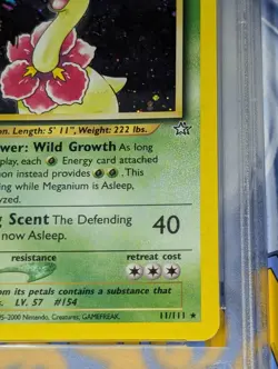 Meganium 11/111 1st Edition Swirl Holo Rare Neo Genesis Pokemon Tcg NM-MT - Image 4