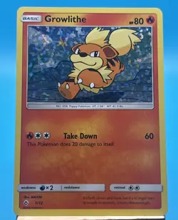 Growlithe 1/12 Holo Rare 2018 McDonalds Promo Pokemon TCG - Image 1
