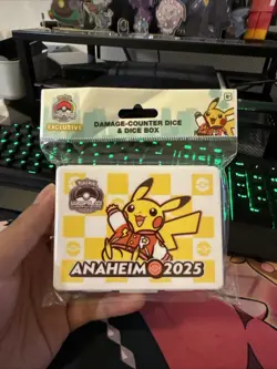 Pokemon World Championships 2025 Anaheim Dice Damage Counter Box New Sealed - Image 1