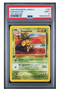 PSA 9 MINT 1999 POKEMON JUNGLE | 1ST EDITION EXEGGUTOR 35 - Image 1