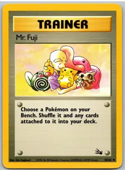 Mr. Fuji 58/62 Uncommon Fossil Pokemon MP - Image 1