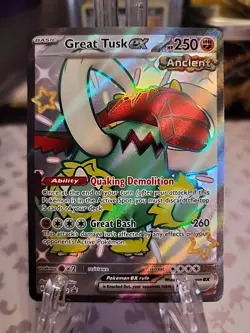 Pokemon TCG Great Tusk ex Scarlet & Violet 072 BLACK STAR PROMO PALDEAN FATES NM - Image 1