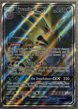 PSA 10 GEM MINT Pokemon Tyranitar GX Lost Thunder Full Art #203 2018 - Image 3
