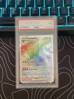 Pokemon Charizard VSTAR 174/172 Swsh09 Secret Rare Holo PSA 9 280 HP - Image 1