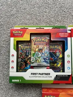 Pokemon First Partner Illustration Collection Series x3 - New Sealed - Image 2