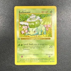 Pokemon Bulbasaur 044/102 1st edition shadowless Base Set - Image 1