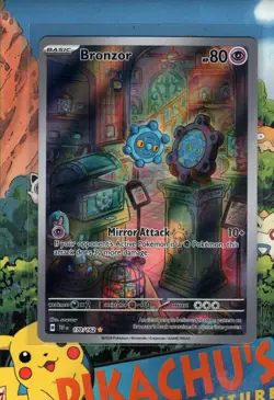 Pokemon TCG Bronzor 170/162 Temporal Forces Illustration Ra NM/M - Image 1