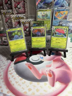 Pokemon Phantasmal Flames 001 Oddish 002 Gloom 003 Vileplume Cosmos Holo - Image 1