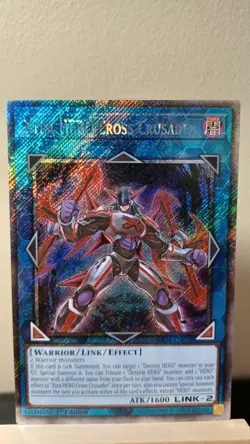 Xtra HERO Cross Crusader 1st Edition [NM] - Yu-Gi-Oh! RA04 [Platinum Secret Rare - Image 1