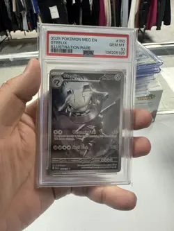 2025 POKEMON MEG EN-MEGA EVOLUTION ILLUSTRATION RARE #150 STEELIX PSA 10 GEM - Image 1