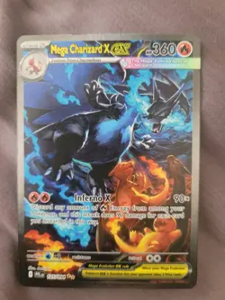 Mega Charizard X ex 125/094 SIR ME02: Phantasmal Flames English Pokemon TCG - Image 1