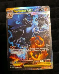 Mega Charizard X EX SIR 125/094 Phantasmal Flames English Pokemon Card TCG - Image 2