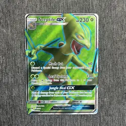 Pokemon TCG Sceptile GX Lost Thunder Holo Card 196/214 Full Art Ultra Rare - Image 1