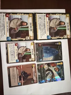 Star Wars Unlimited Exclusive Card Lot Qui-Gon Darth Maul Sidious Kenobi - Image 1