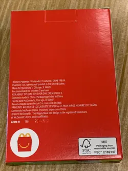 2022 Pokemon Match Battle McDonalds Promo Sealed Booster Card Box #8 - Image 2