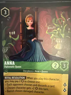 Anna - Diplomatic Queen 85/204 Shimmering Skies Cold Foil Disney Lorcana Card - Image 2