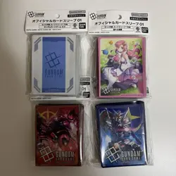 Gundam Card Game Official Trading Card Sleeve 01 Japan 4 Types Set 2025 New - Image 1