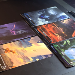 Foil full art Edge of Eternities lands set - MTG - EOE- Magic The Gathering - Image 1