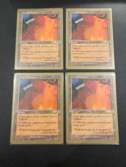 4x City of Traitors / Gold Border Playset / MTG / EX-GD - Image 1