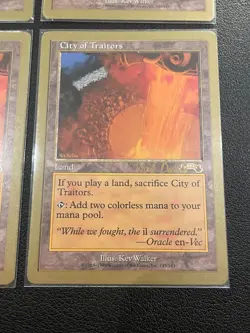 4x City of Traitors / Gold Border Playset / MTG / EX-GD - Image 2