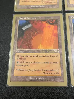 4x City of Traitors / Gold Border Playset / MTG / EX-GD - Image 3