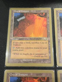 4x City of Traitors / Gold Border Playset / MTG / EX-GD - Image 4