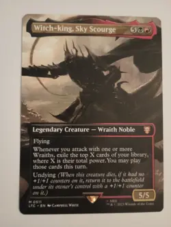 Witch-king Sky Scourge Borderless NM/M LOTR Lord of the Rings Commander MTG - Image 1