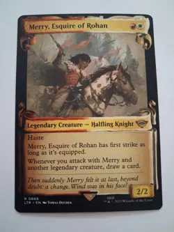 Merry, Esquire of Rohan Showcase Scrolls NM/M LOTR Lord of the Rings MTG - Image 1