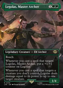 x1 Legolas, Master Archer (0435) - Borderless R MTG The Lord of the Rings: Tales - Image 1