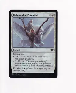2023 MTG MAGIC THE GATHERING COMMANDER MASTERS FOIL UNBOUNDED POTENTIAL - Image 1