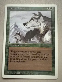 Aspect of Wolf 4er Playset - MTG - REVISED (3rd) - ENGLISCH - ©1994 EX-M rare - Image 2