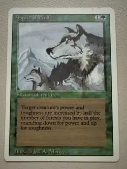 Aspect of Wolf 4er Playset - MTG - REVISED (3rd) - ENGLISCH - ©1994 EX-M rare - Image 3