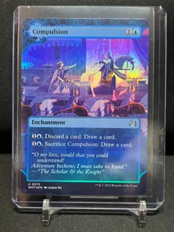 Compulsion - Showcase Foil - Magic MTG 2023 Enchanting Tales - NM - Image 1