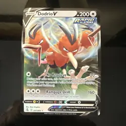 Dodrio V 201/264 Fusion Strike Pokemon TCG Ultra Rare Holo NM - Image 1