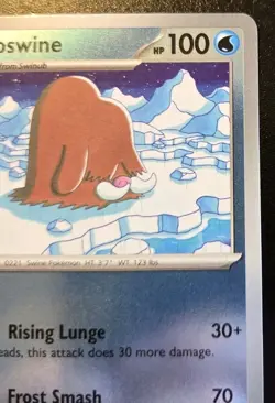 Piloswine 024/094 Reverse Holo Common Phantasmal Flames Pokemon TCG - Image 3