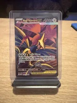 Pokemon TCG Mega Skarmory Ex Ultra Rare Full Art 106/88 Near Mint ME03 - Image 1