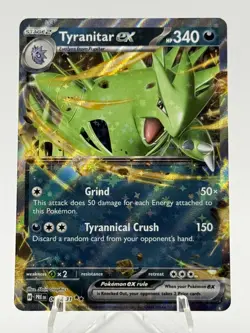 Tyranitar Ex 64/131 Pokemon TCG S&V Prismatic Evolutions Double Rare Holo NM - Image 1