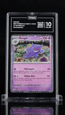 2023 POKEMON MEW EN-151 094 COSMOS HOLO GENGAR TAG 10 KOMIYA LOW POP - Image 1