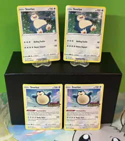 Snorlax Black Star Promo LOT of 4 Pokemon SWSH068 SWSH032 LPNM or better - Image 1