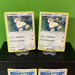 Snorlax Black Star Promo LOT of 4 Pokemon SWSH068 SWSH032 LPNM or better - Image 2