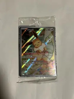 Pokemon Eevee TCG 173 Holo Black Star Promo Prismatic Evolutions Full Art SEALED - Image 1