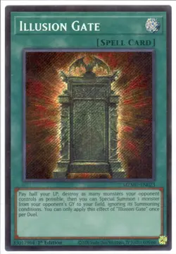 Yugioh! Illusion Gate, MZMU-EN023, Secret Rare, 1st Edition - Image 1