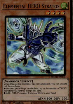 YuGiOh Maximum Gold #MAGO-EN004 Elemental HERO Stratos - Image 1