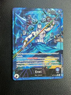 One Piece Adventure On Kami's Island Enel OP15-058 Leader Alt Art English - Image 1