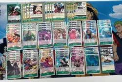 One Piece TCG OP14 Dracule Mihawk Base Deck/All Green w/ 10 Don!!! English - Image 1