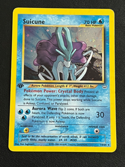 Suicune 14/64 1st Edition - Neo Revelation Pokemon Card - Holo Rare MP - Image 1