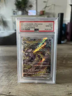 2022 POKEMON JPN SWORD & SHIELD VSTAR UNIVERSE #221 FULL ART/MEWTWO VSTAR PSA 10 - Image 1