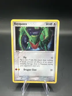Pokemon TCG - Rayquaza 3/17 Holo Near Mint/LP Rare Card! 2006 Old! - Image 1