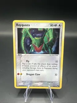 Pokemon TCG - Rayquaza 3/17 Holo Near Mint/LP Rare Card! 2006 Old! - Image 2